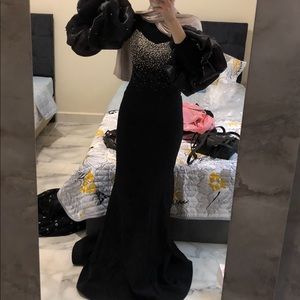 Black evening dress